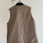 Thumbnail for Veste Utilitaire Réversible Verte et Beige Hooké en Sherpa et Canevas Homme Medium