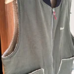 Thumbnail for Veste Utilitaire Réversible Verte et Beige Hooké en Sherpa et Canevas Homme Medium