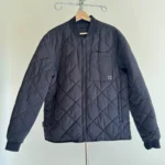 Featured thumbnail for Veste Bomber Réversible Matelassée ou Lisse Noire Frank and Oak Skyline Homme Medium