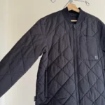 Thumbnail for Veste Bomber Réversible Matelassée ou Lisse Noire Frank and Oak Skyline Homme Medium