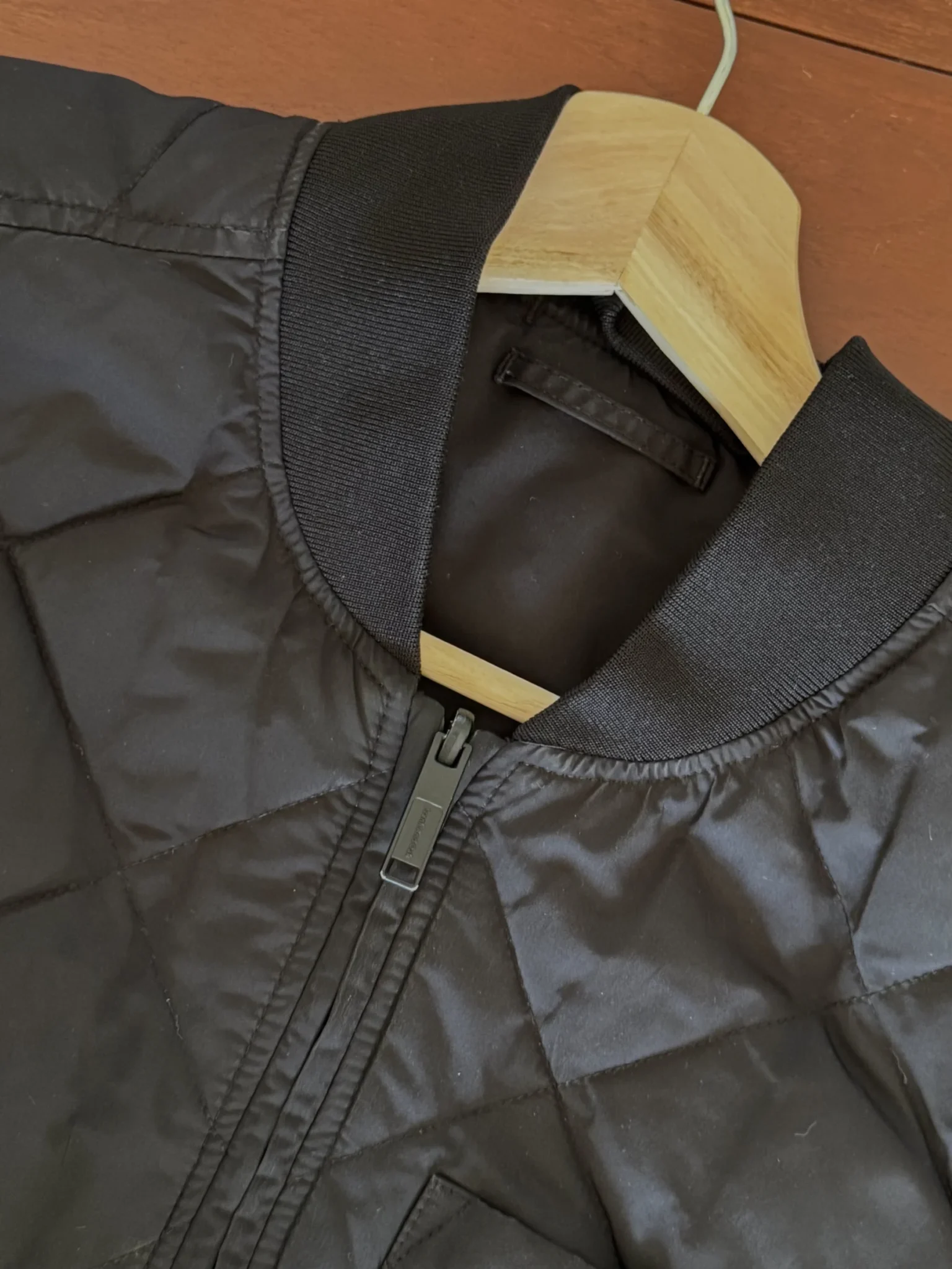Image for Veste Bomber Réversible Matelassée ou Lisse Noire Frank and Oak Skyline Homme Medium