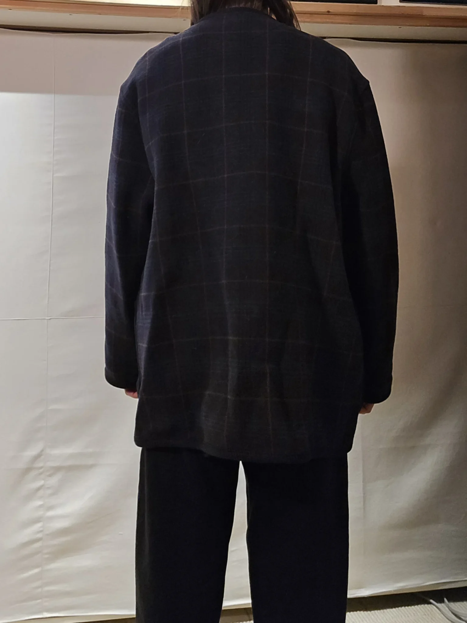 Image for Veste mi-saison motif tartan foncé