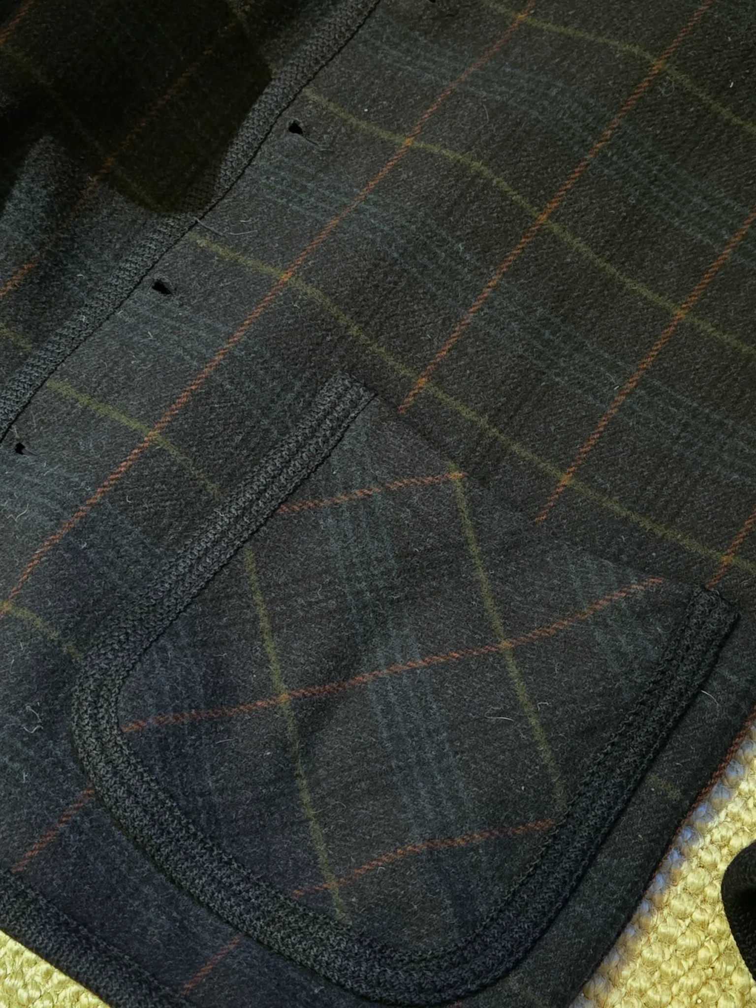 Image for Veste mi-saison motif tartan foncé