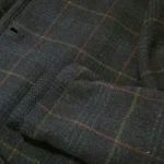 Thumbnail for Veste mi-saison motif tartan foncé