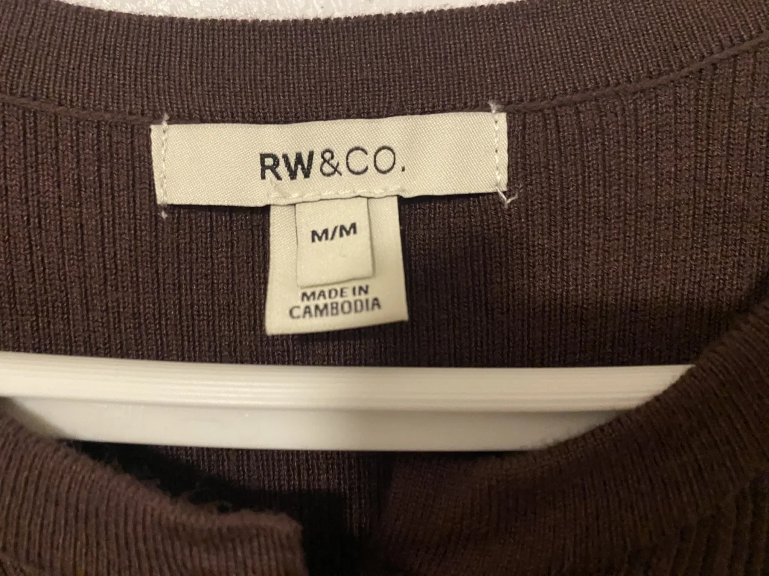 Image for RW brown cardigan