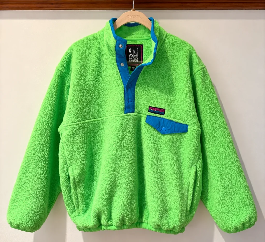 Featured image for GAP Arctic Fleece – Retro reissue | Lime green and turquoise blue | M 💚