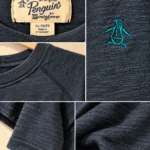 Thumbnail for 🐧 Original Penguin – Chandail gris charcoal chiné – XL
