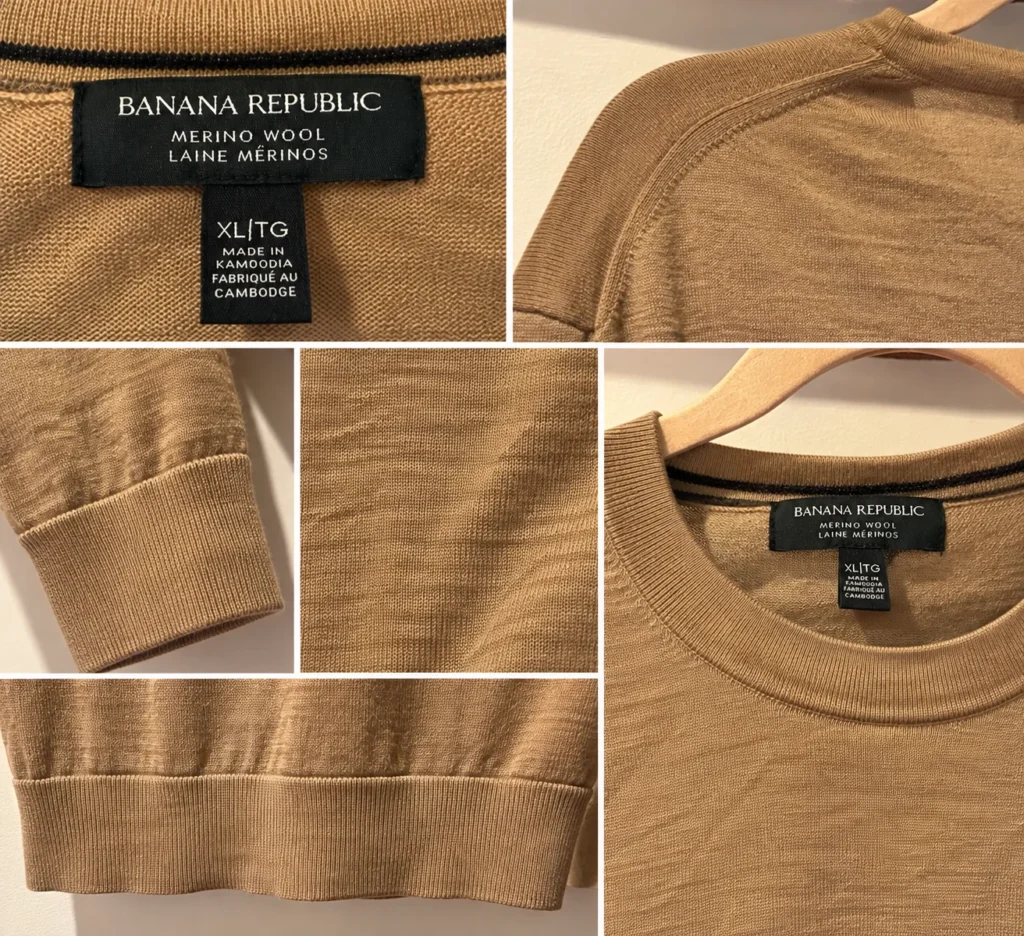 Image for Banana Republic | Chandail en laine mérinos – XL