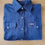 Featured thumbnail for Dickies Chemise de travail à boutons pression  – Bleu marine – Medium