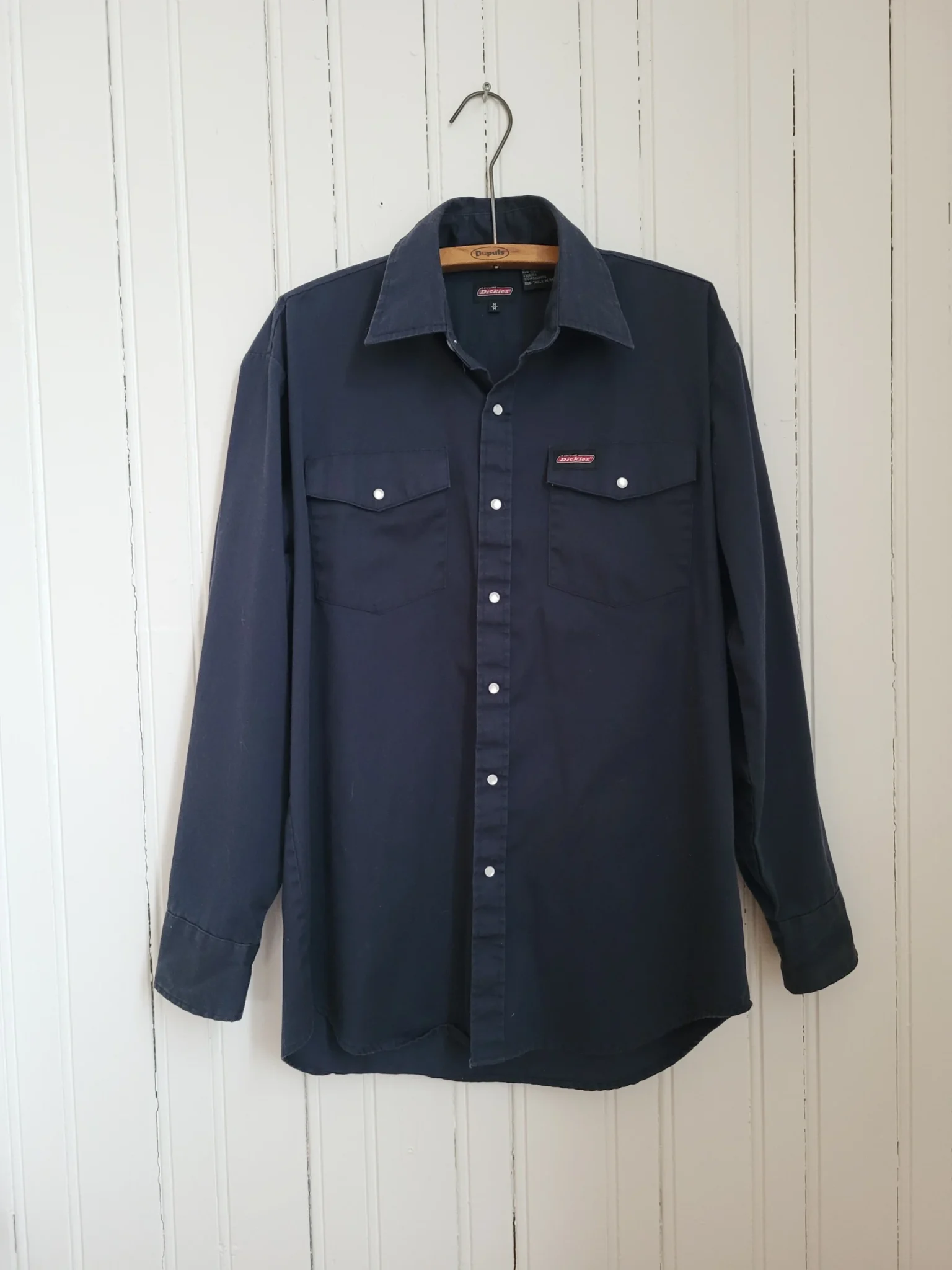 Image for Dickies Chemise de travail à boutons pression  – Bleu marine – Medium