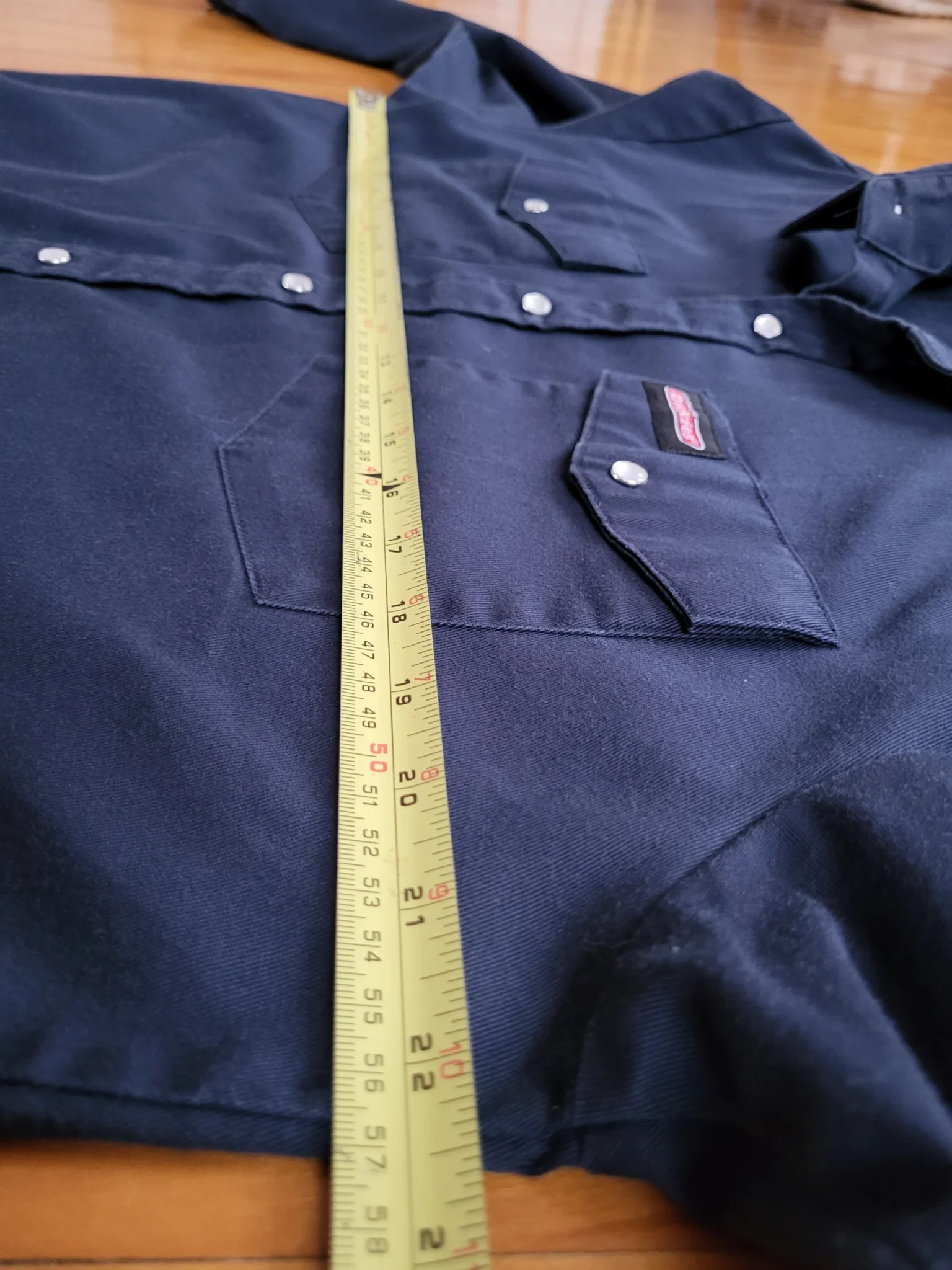 Image for Dickies Chemise de travail à boutons pression  – Bleu marine – Medium