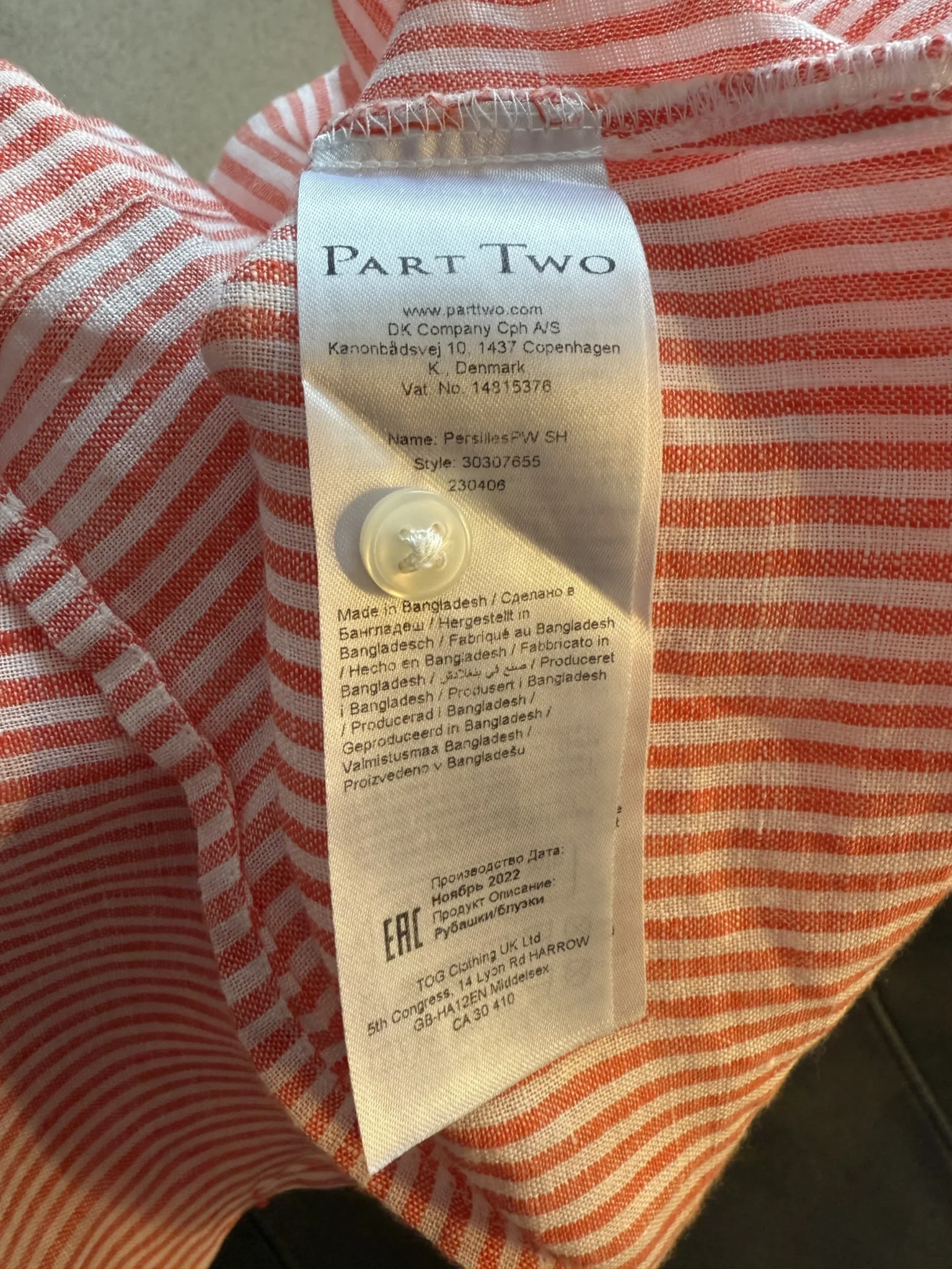 Image for Chemise Part Two en lin - 38
