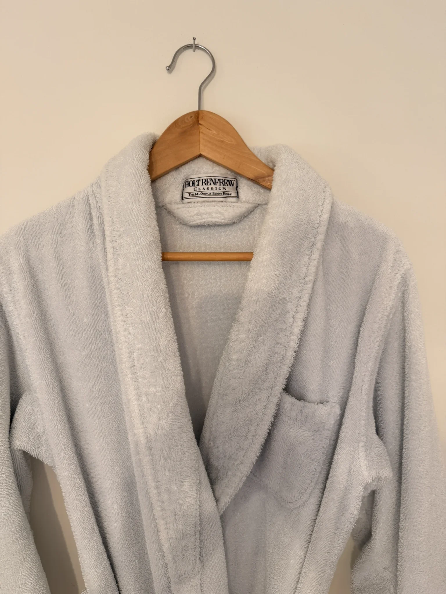 Image for Holt Renfrew terry cloth dressing gown / bathrobe