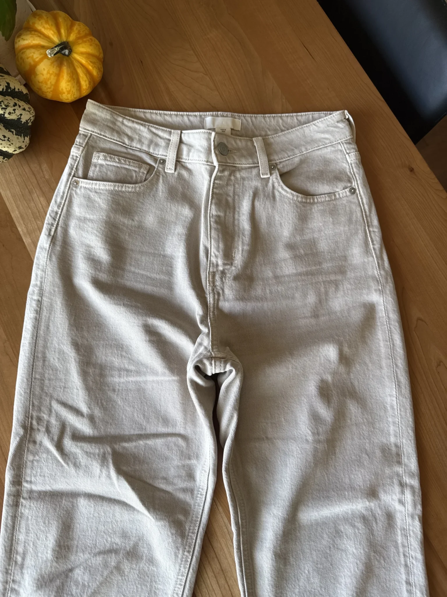Image for Beige mum jeans