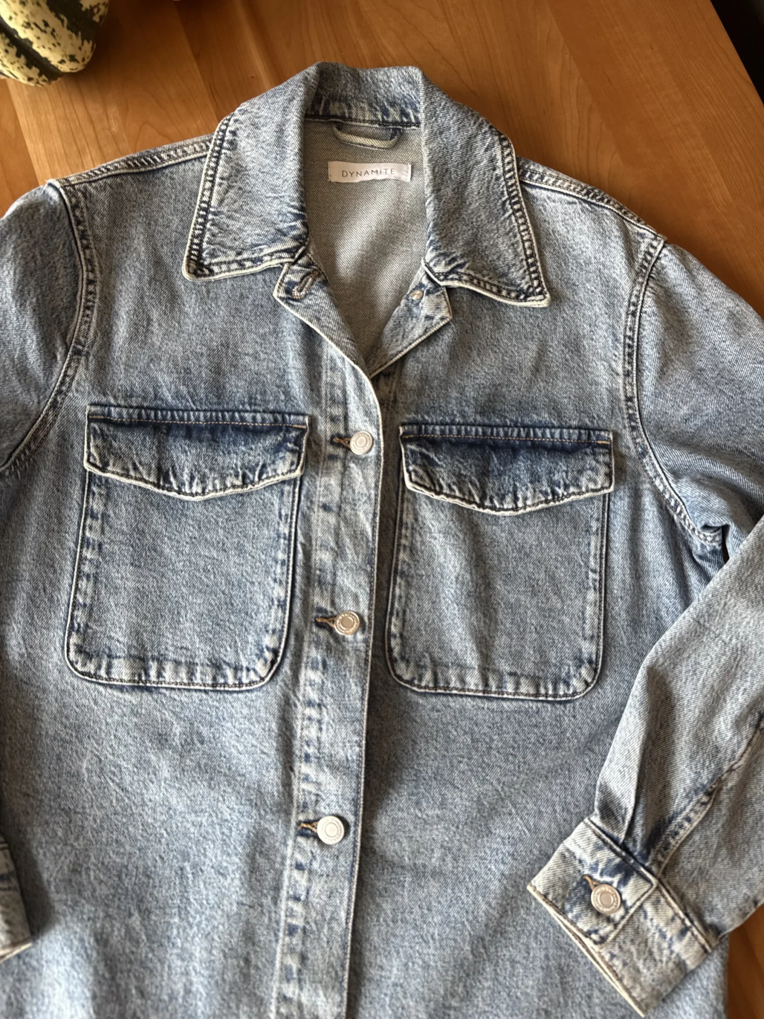 Image for Longer denim coat
