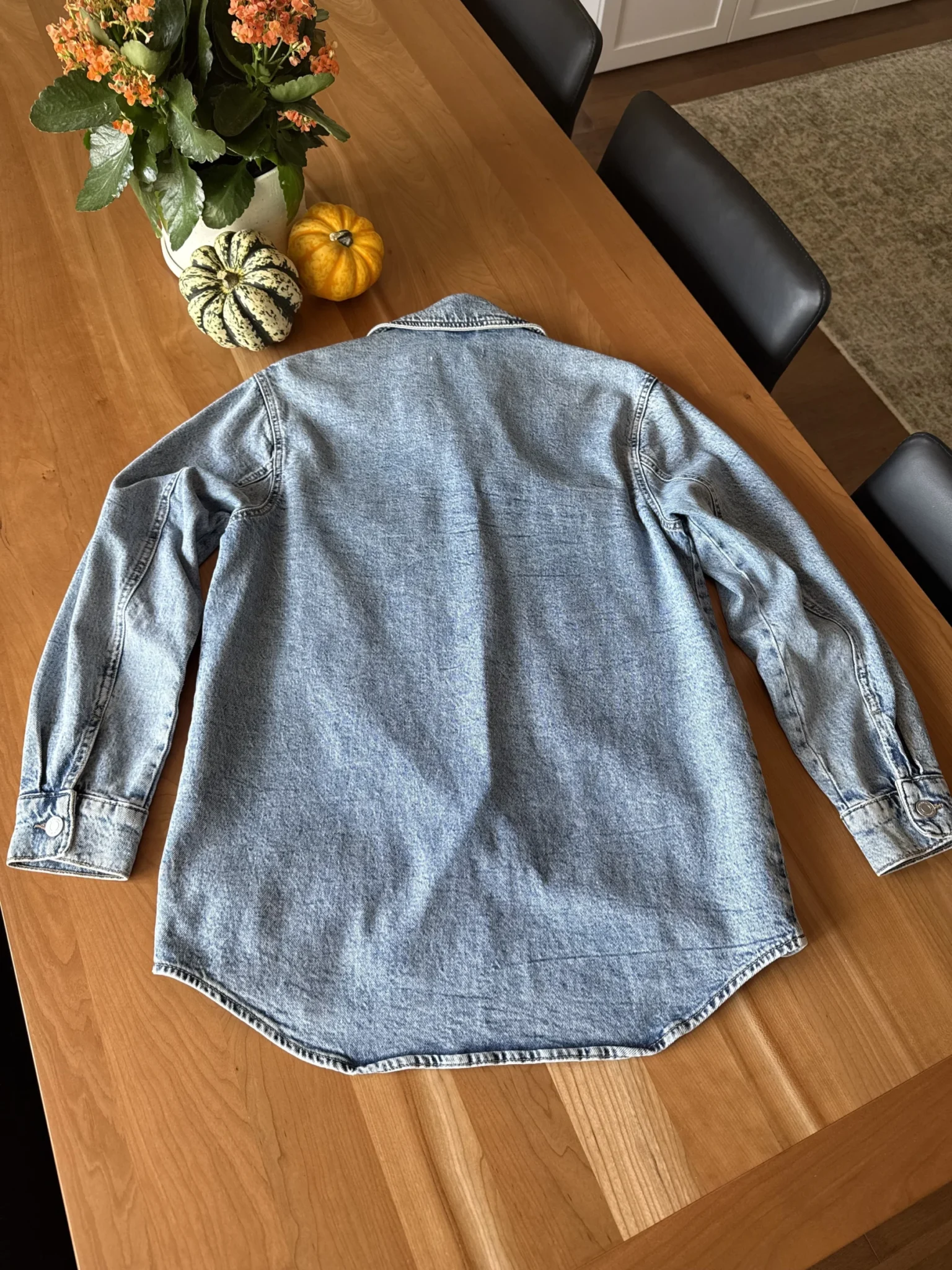 Image for Longer denim coat