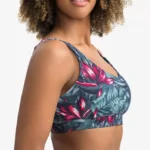 Featured thumbnail for Soutien-gorge de sport Lolë à bretelles convertibles, imprimé floral tropical, taille S