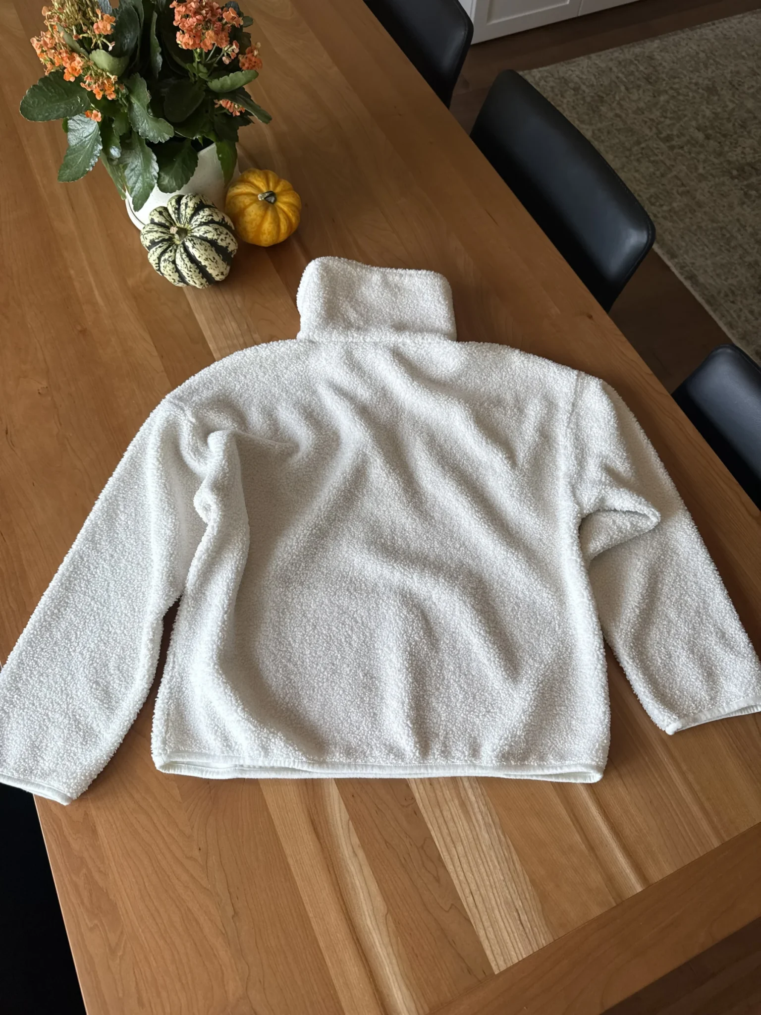Image for Chandail demi-zip en tissu style mouton