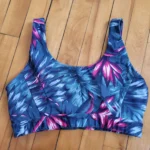 Thumbnail for Soutien-gorge de sport Lolë à bretelles convertibles, imprimé floral tropical, taille S