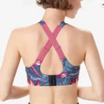 Thumbnail for Soutien-gorge de sport Lolë à bretelles convertibles, imprimé floral tropical, taille S