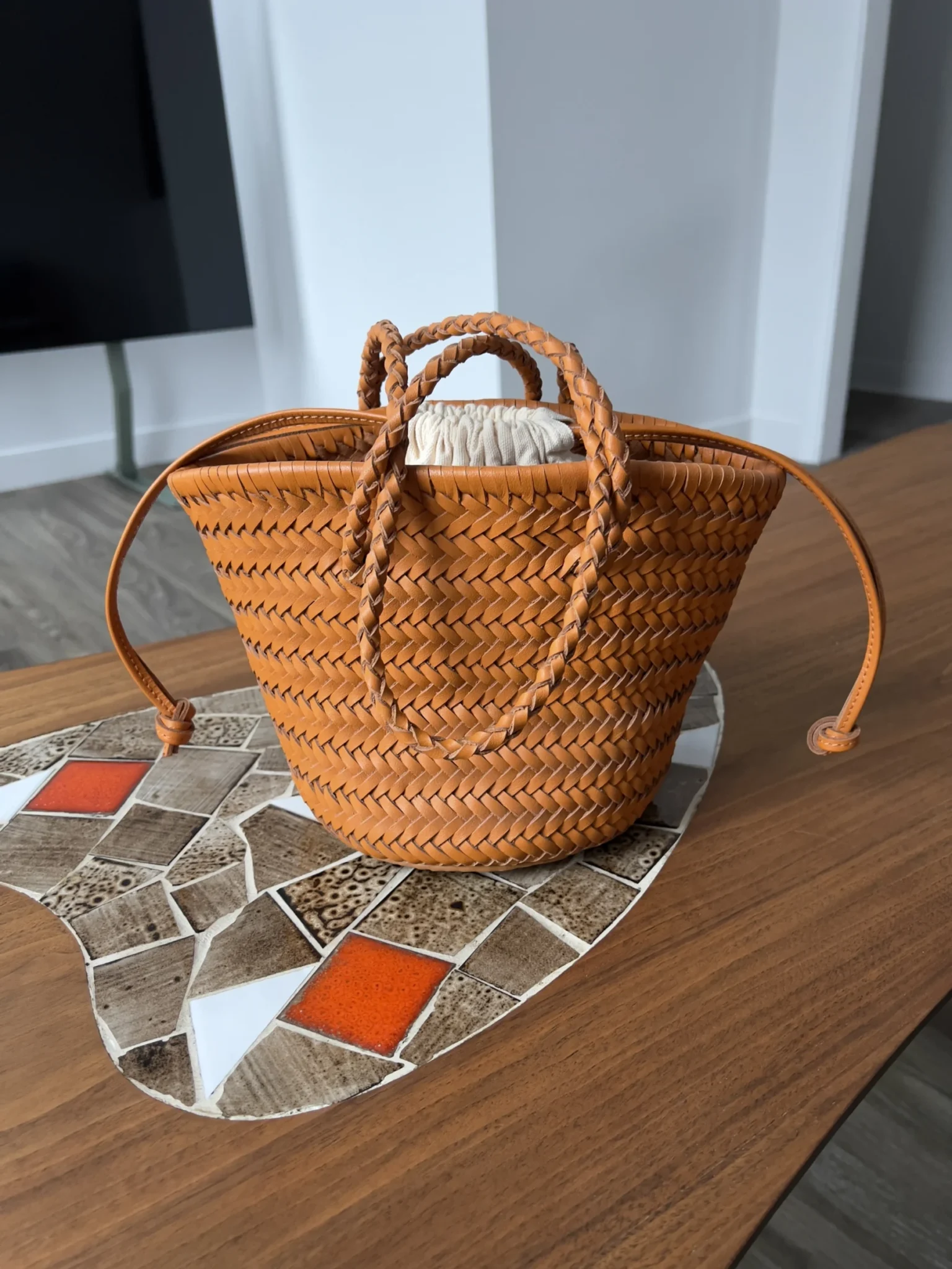Featured image for Sac à main cuir et coton