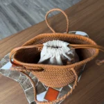 Thumbnail for Sac à main cuir et coton