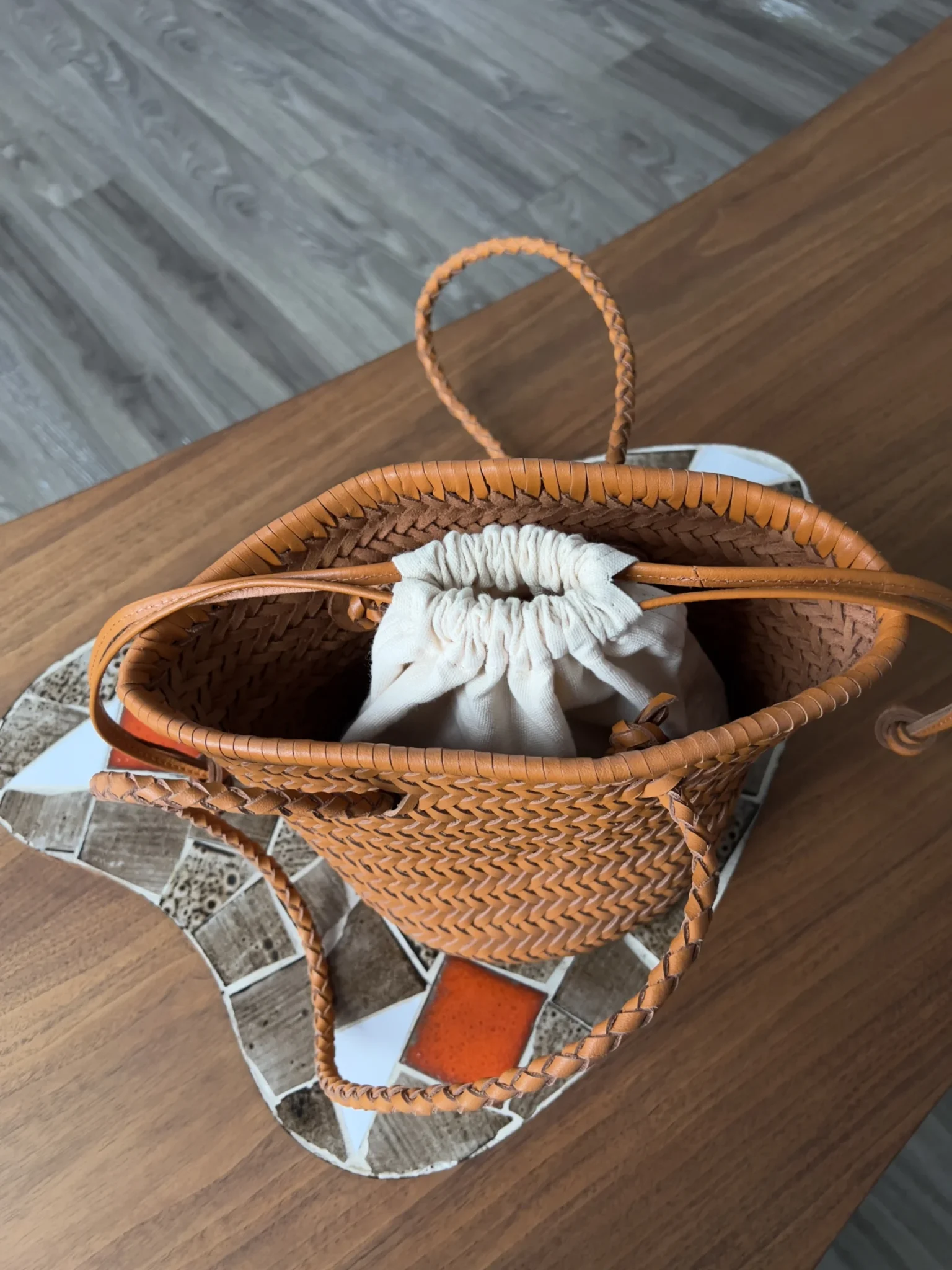Image for Sac à main cuir et coton