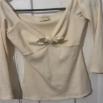 Featured thumbnail for T-shirt Caro couleur crème marque Sézane
