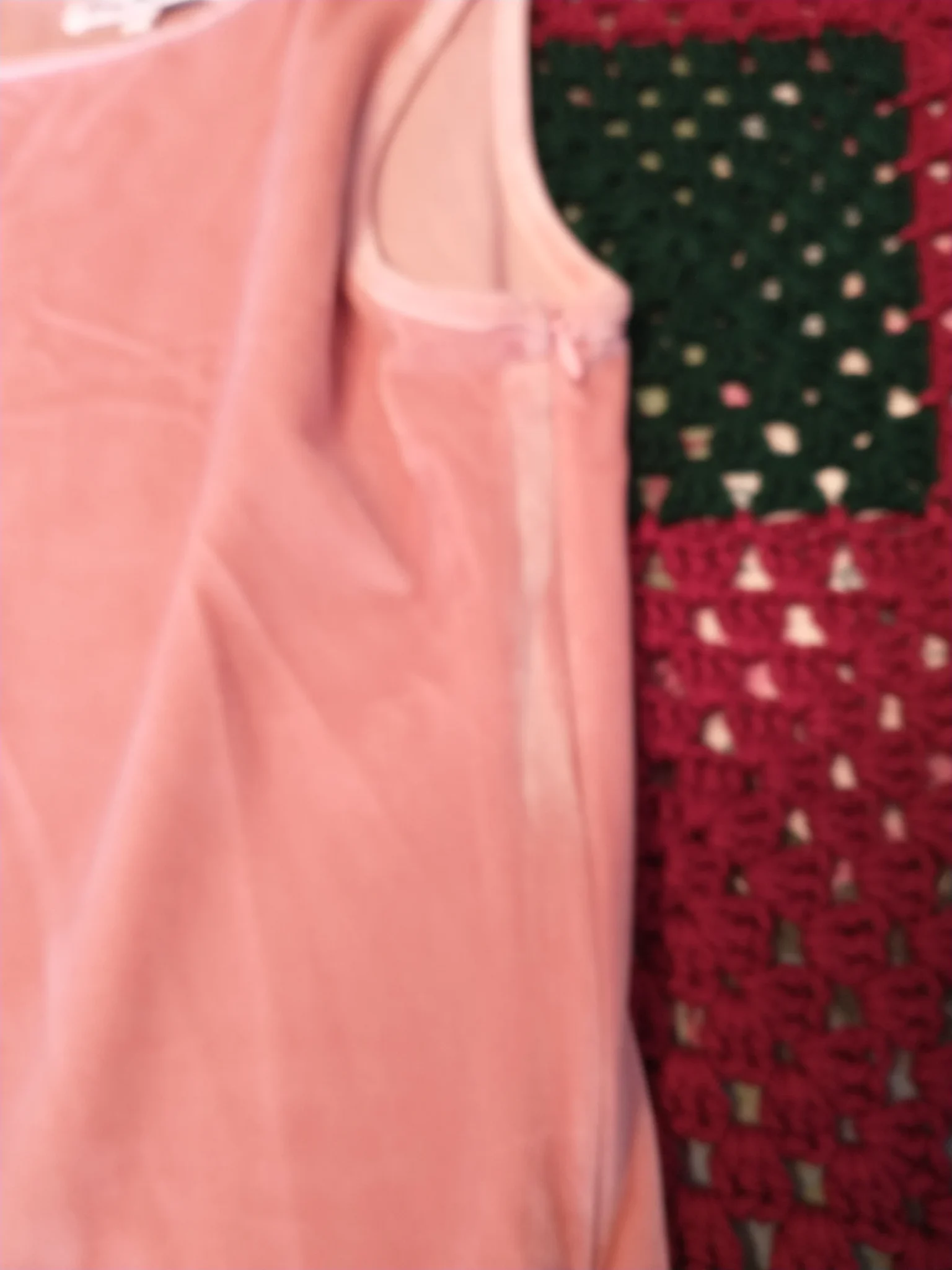 Image for Pink Maternity Velvet Dress