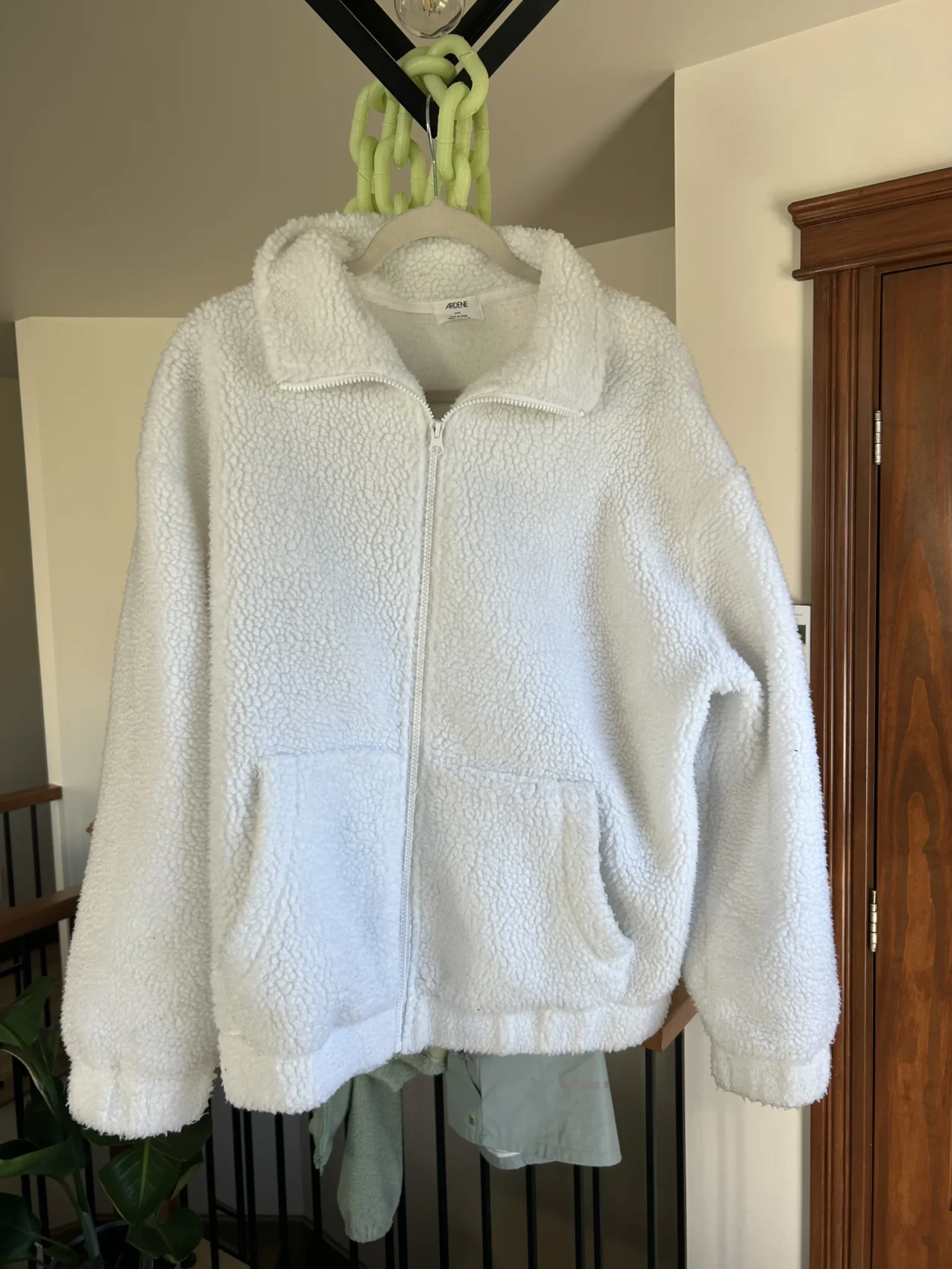 Featured image for White sherpa jacket