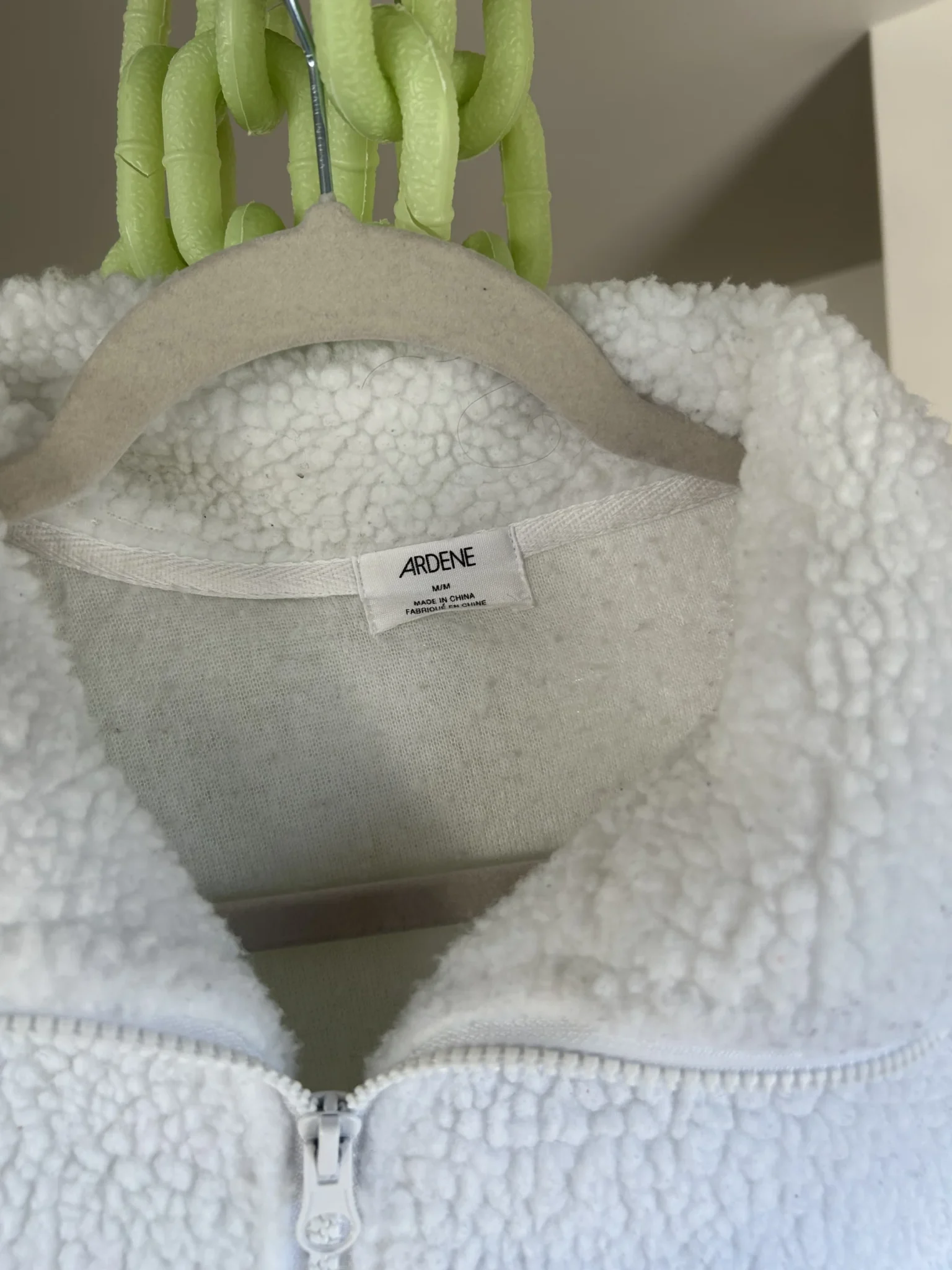 Image for White sherpa jacket