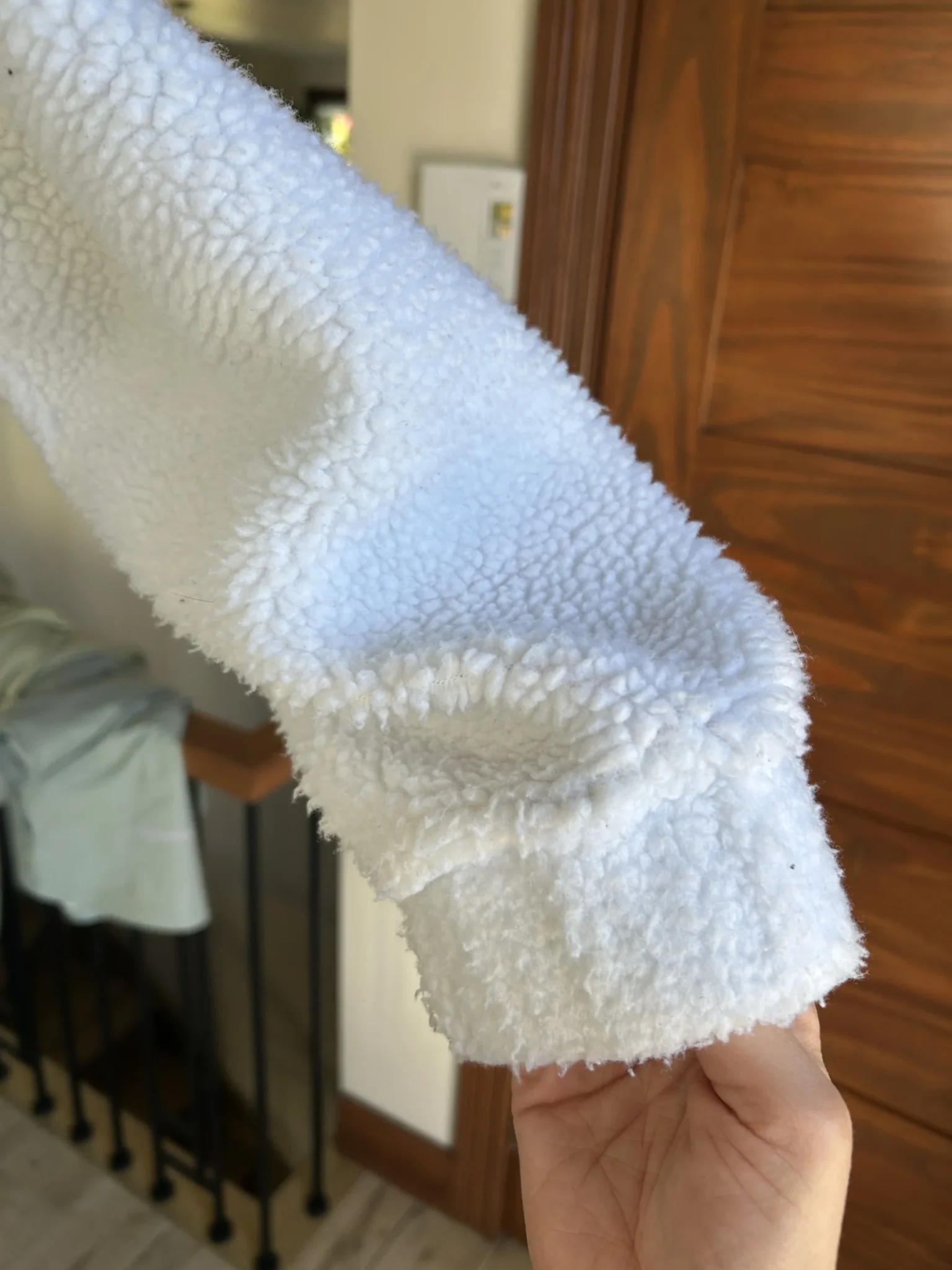 Image for White sherpa jacket