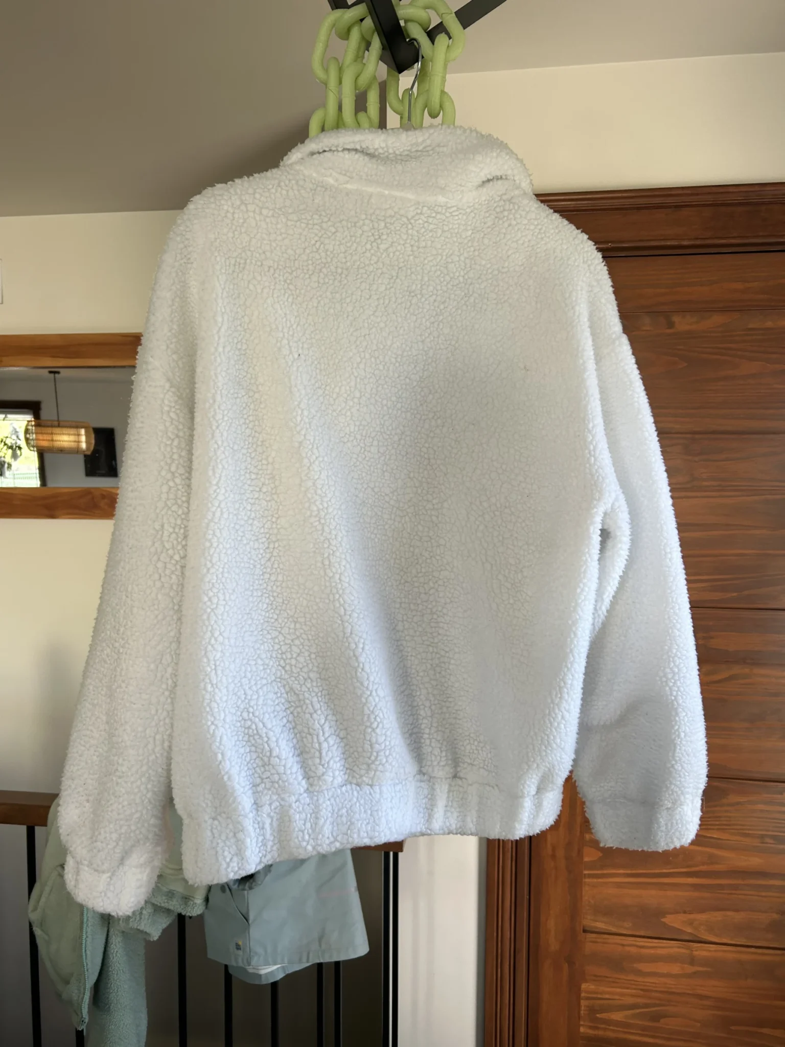 Image for White sherpa jacket