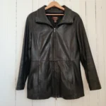 Thumbnail for Manteau Danier en cuir italien noir, taille M