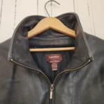 Thumbnail for Manteau Danier en cuir italien noir, taille M