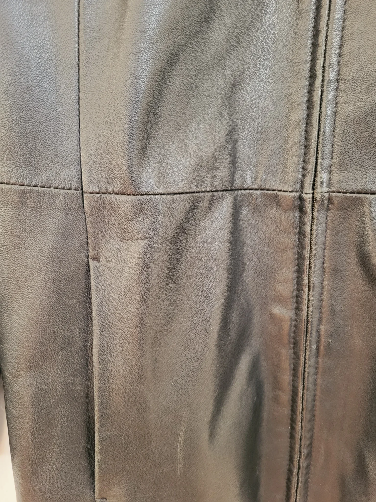 Image for Manteau Danier en cuir italien noir, taille M