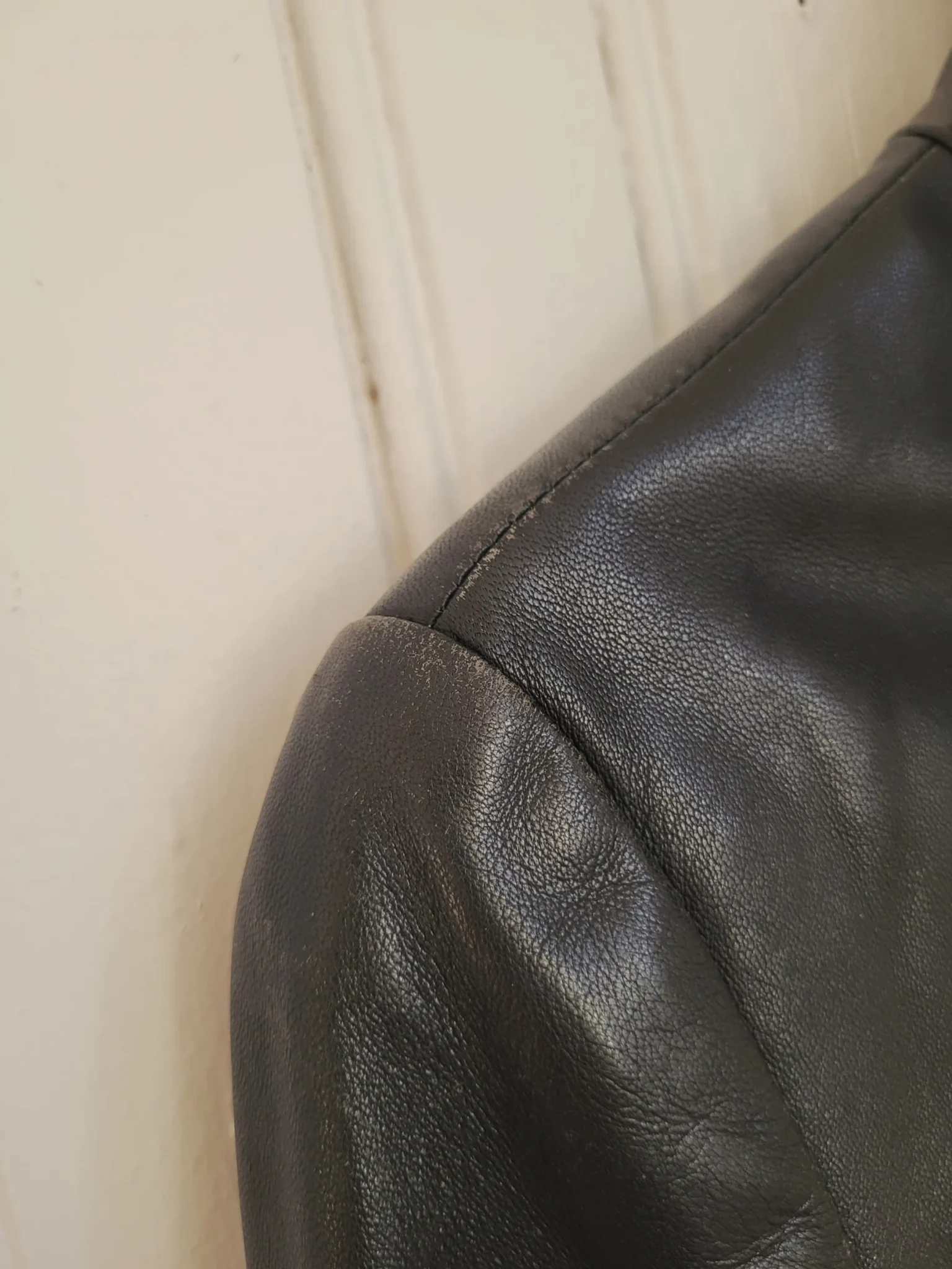 Image for Manteau Danier en cuir italien noir, taille M