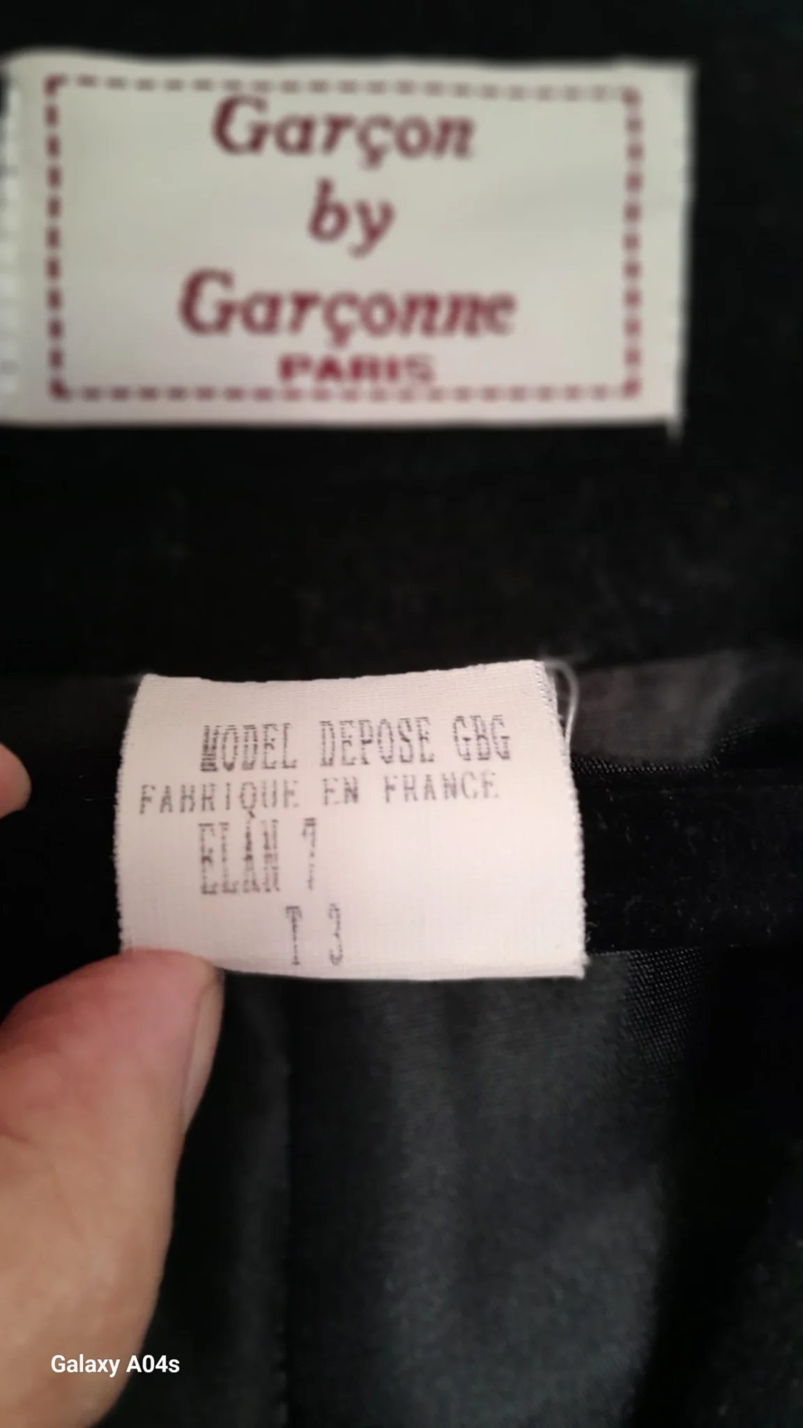 Image for Long vintage French coat (wool and cashmere)
