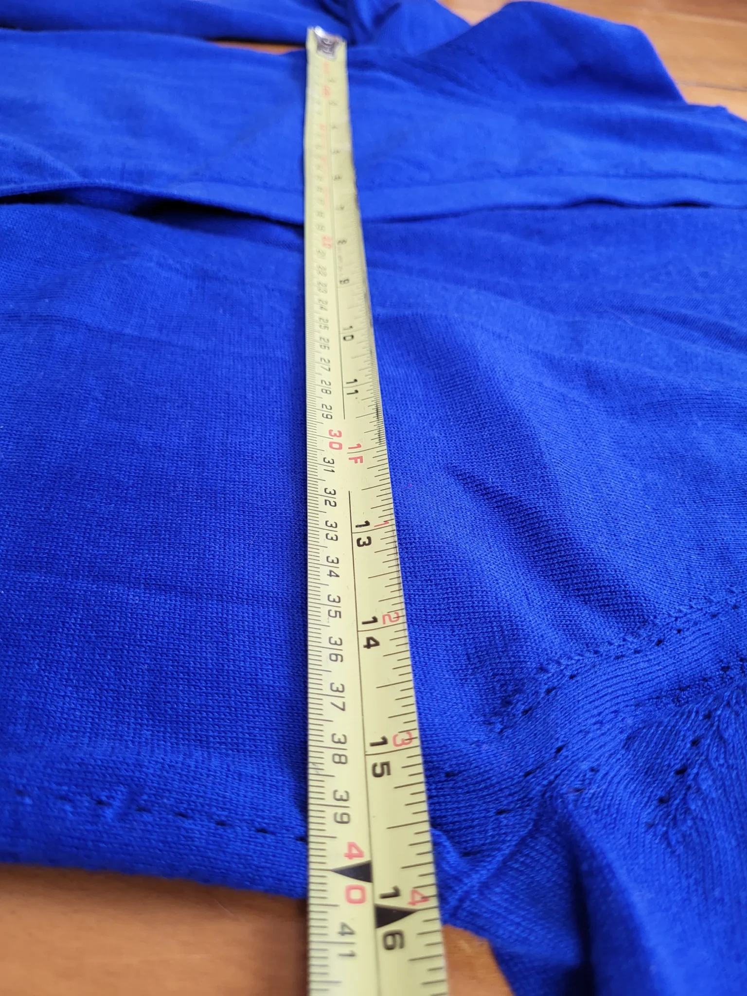 Image for Veste 100% laine mérino bleu royal | Taille XS