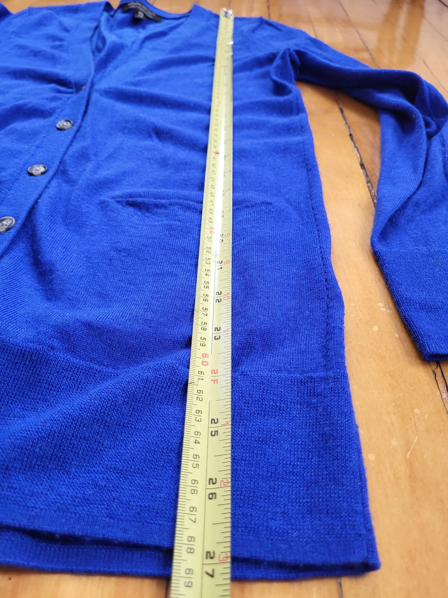 Image for Veste 100% laine mérino bleu royal | Taille XS