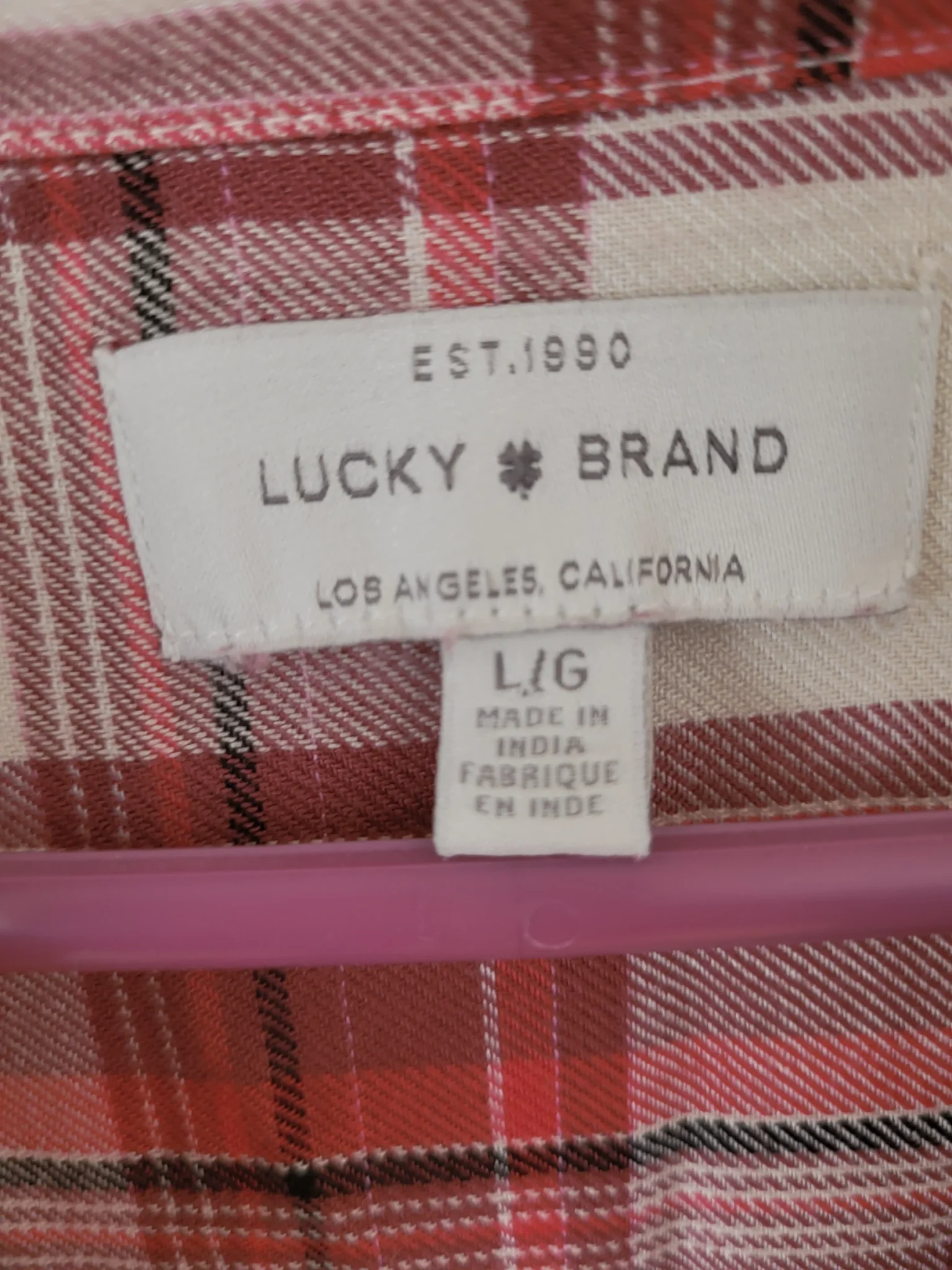 Image for Chemise à carreaux Lucky Brand douce et légère