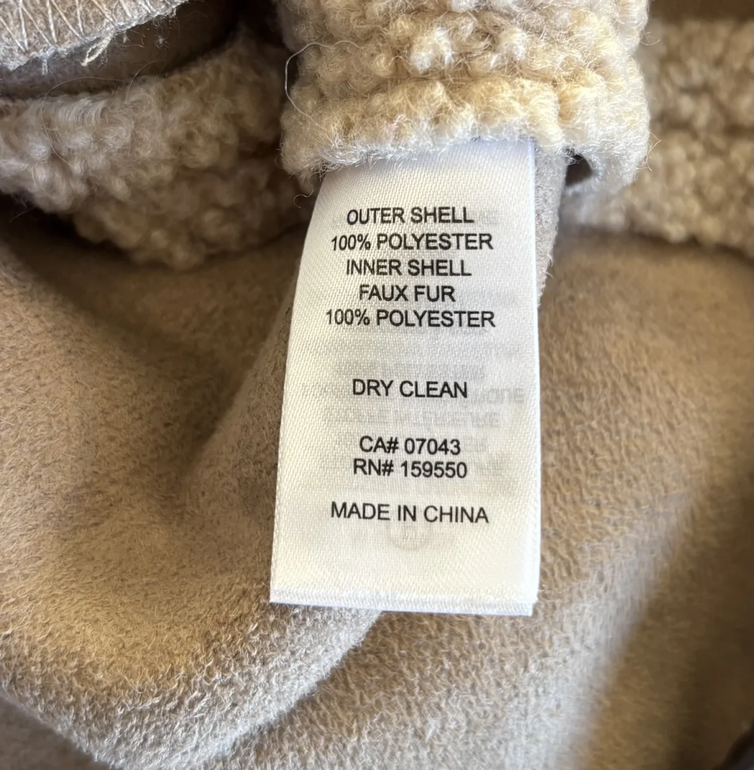 Image for ♥️Veste beige sherpa JOIE