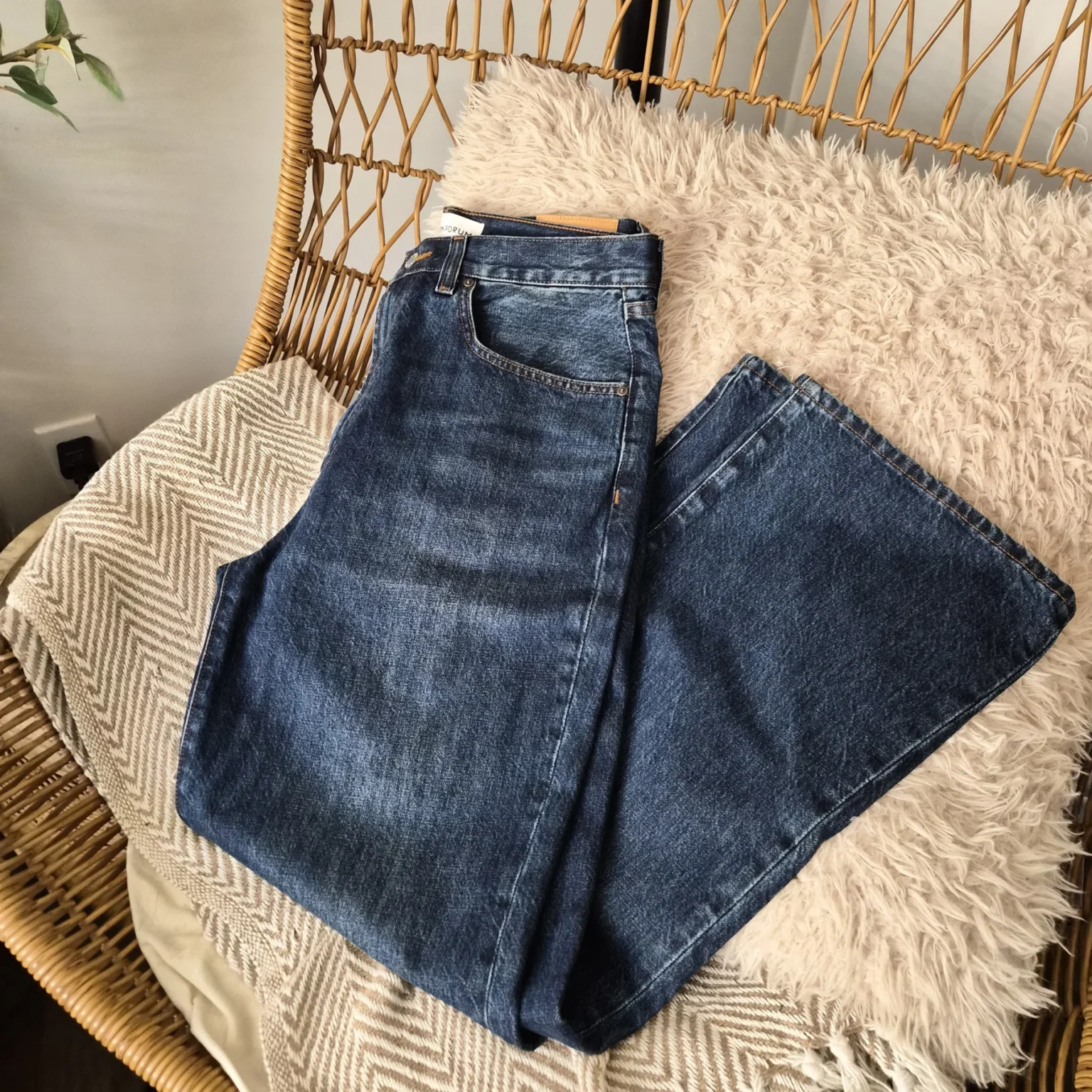 Image for Farrah Hi-Rise Wide Denim Forum