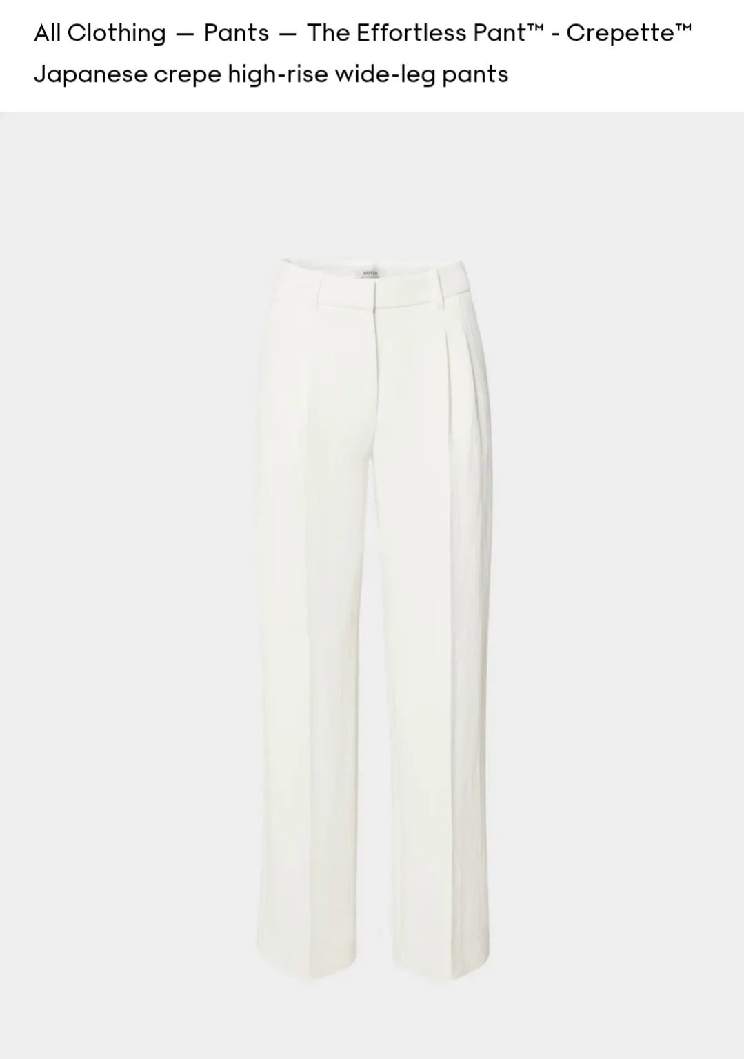 Featured image for Effortless Trousers, Light Birch 10