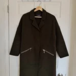 Featured thumbnail for Manteau Maje femme 98 % laine | Kaki