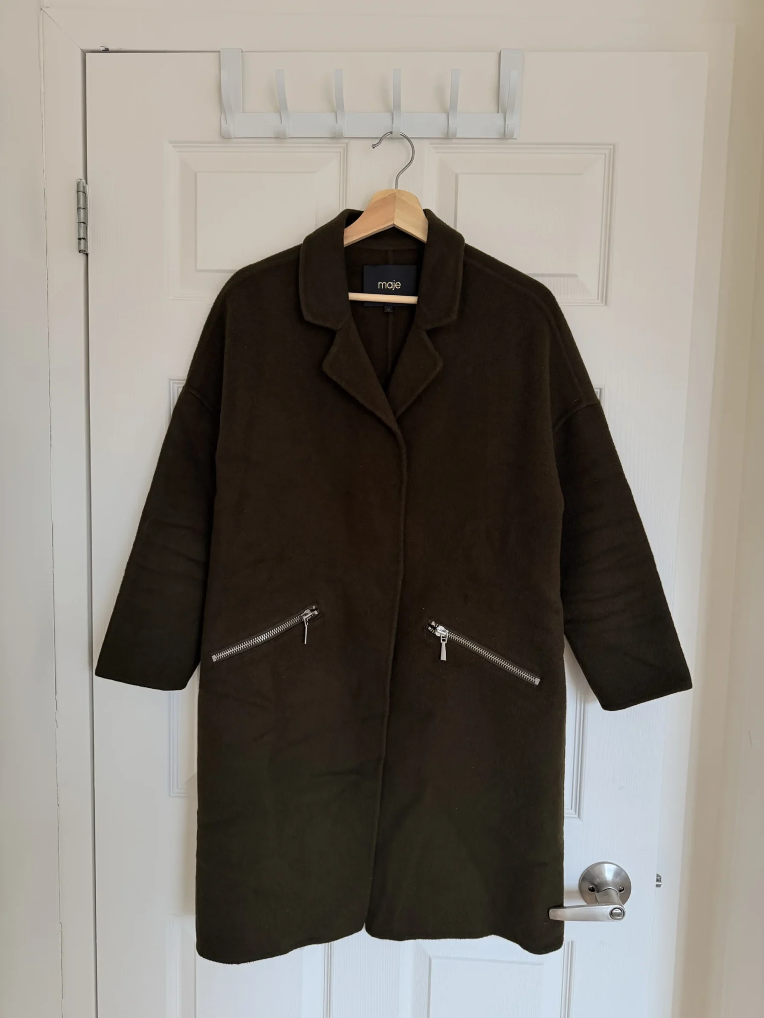 Image for Manteau Maje femme 98 % laine | Kaki