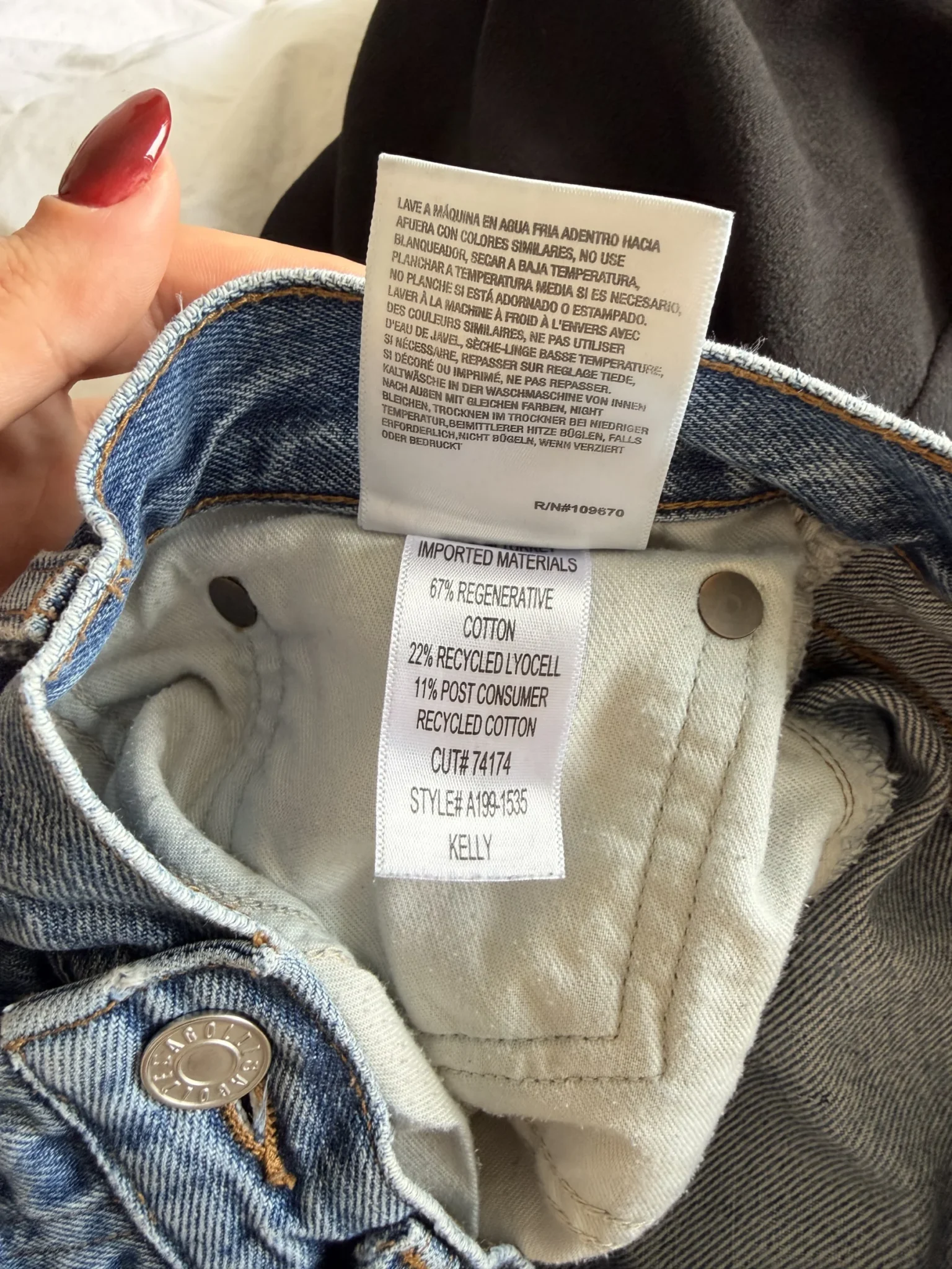 Image for Jean AGOLDE Kelly bleu taille 27