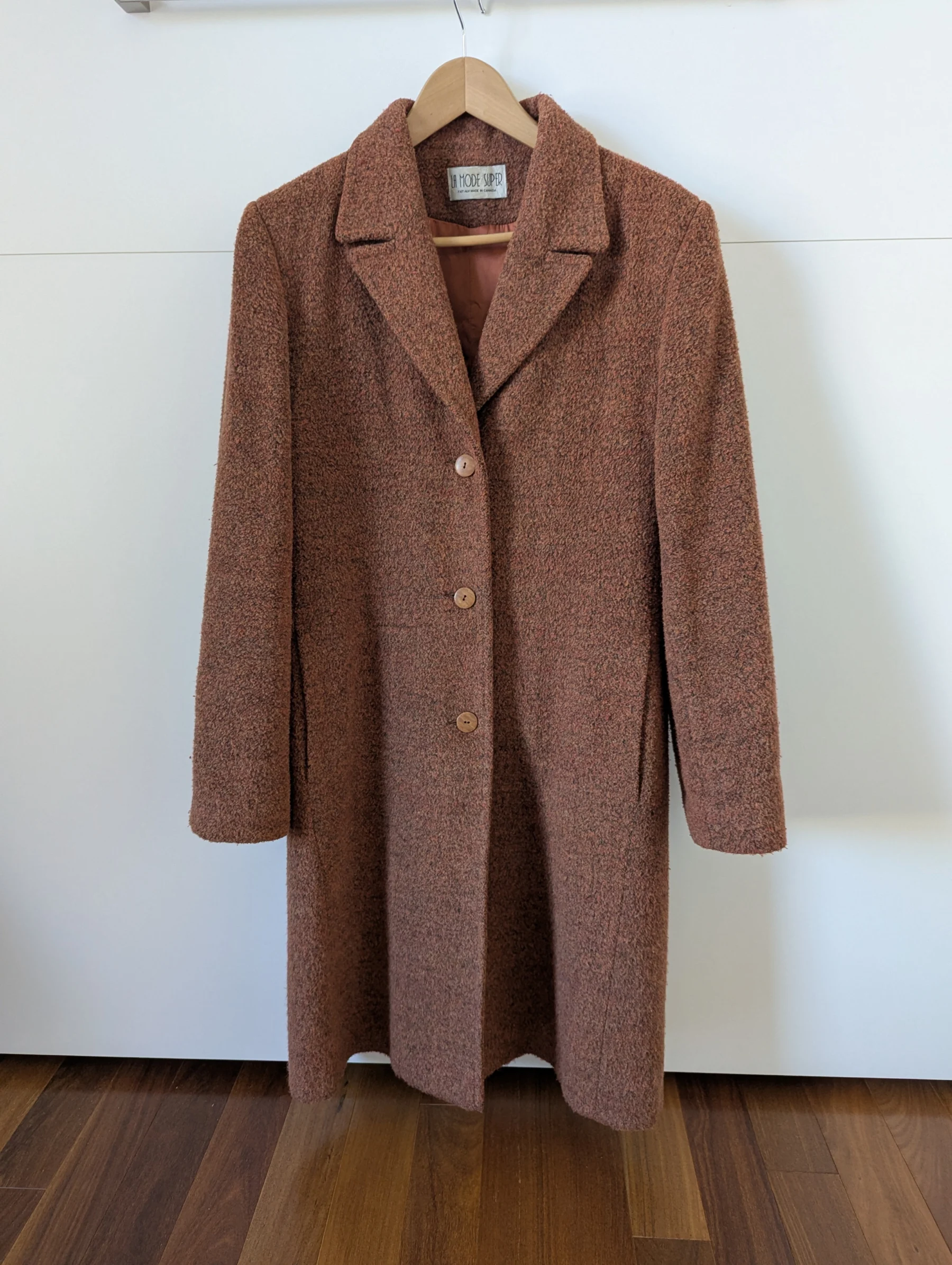 Manteau en laine vintage fait au Canada, medium *Autre seconde main