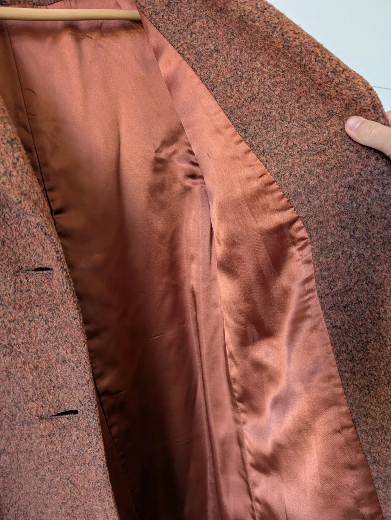 Image for Vintage woollen coat made in Canada, medium