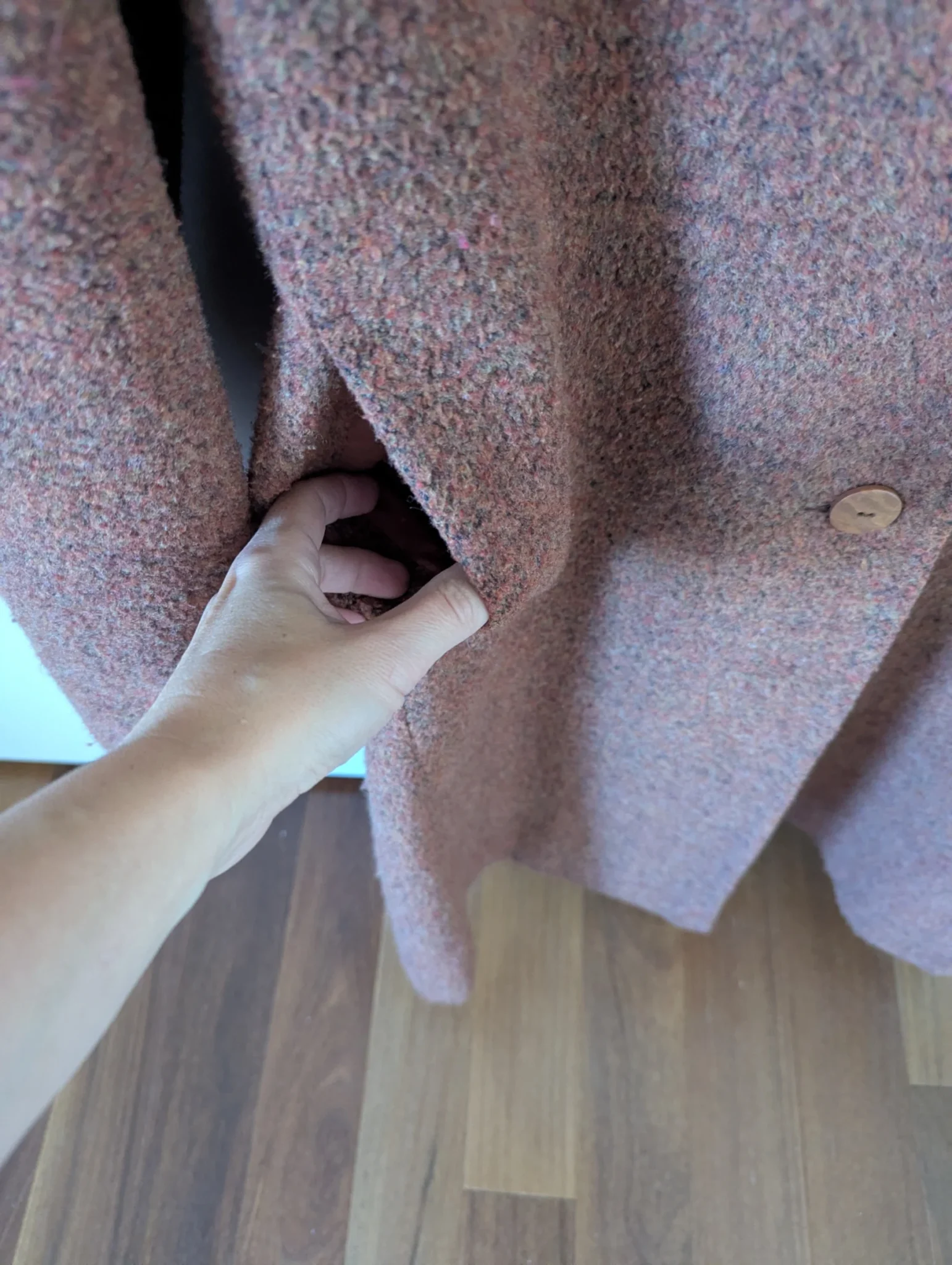 Image for Vintage woollen coat made in Canada, medium